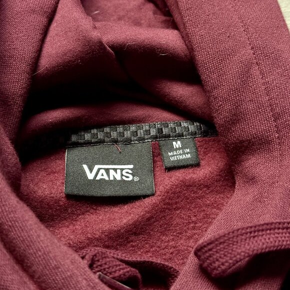 *NEW Vans Men's Off The Wall Workshop Sign Hoodie - Maroon - Picture 5 of 7